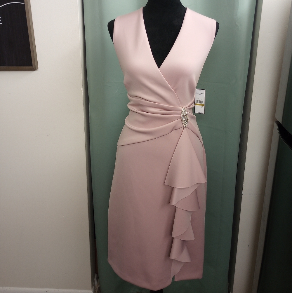 Exquisite Jessica Howard Blush Evening Dress
